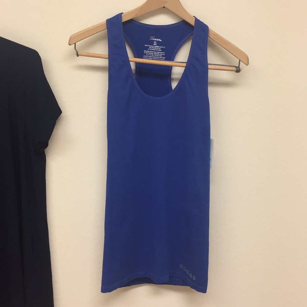 NWT Royal blue GUESS racer back tank - Picture 5 of 8